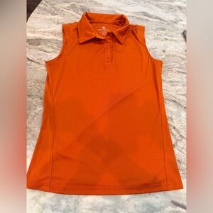 Levelwear Women’s Orange Performance Polo Shirt Size Medium